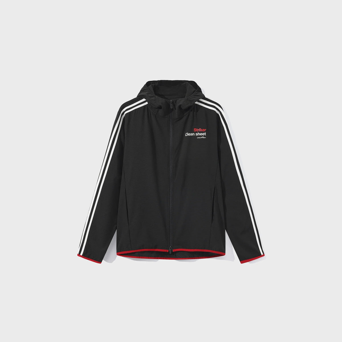 UMAMIISM Striped Hooded Running Jacket