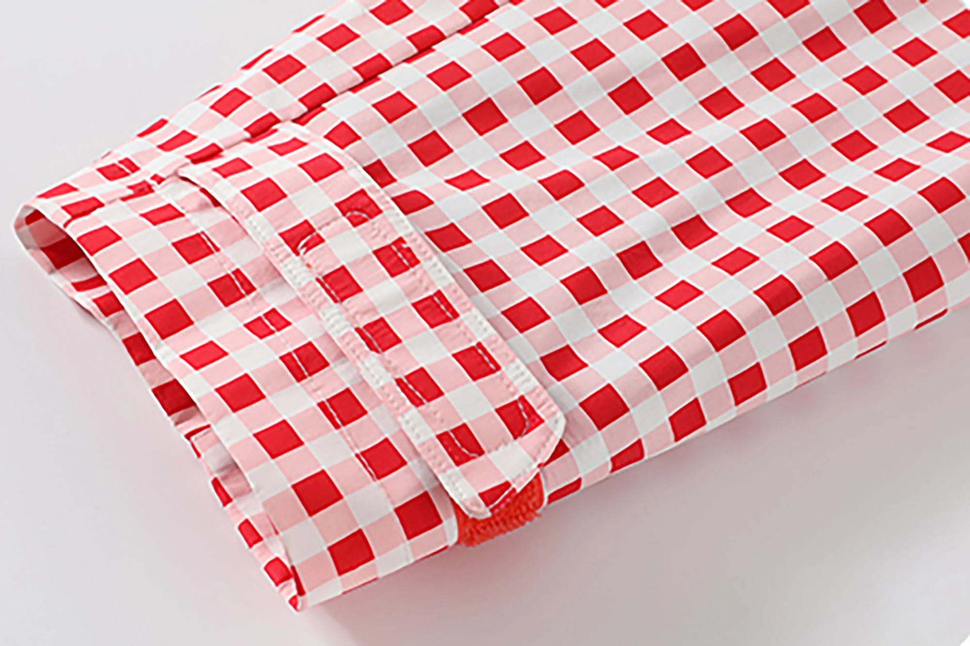 DONSMOKE Diagonal-Zip Check Teflon Windbreaker
