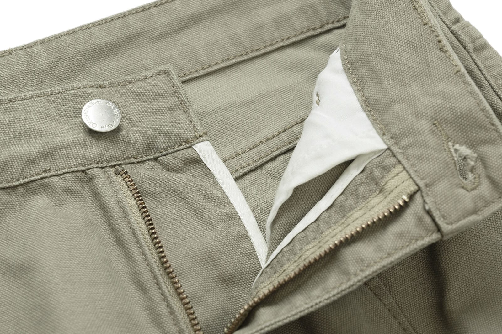 OKAYTHXBYE Washed Button Flap-Pocket Cargo Pants