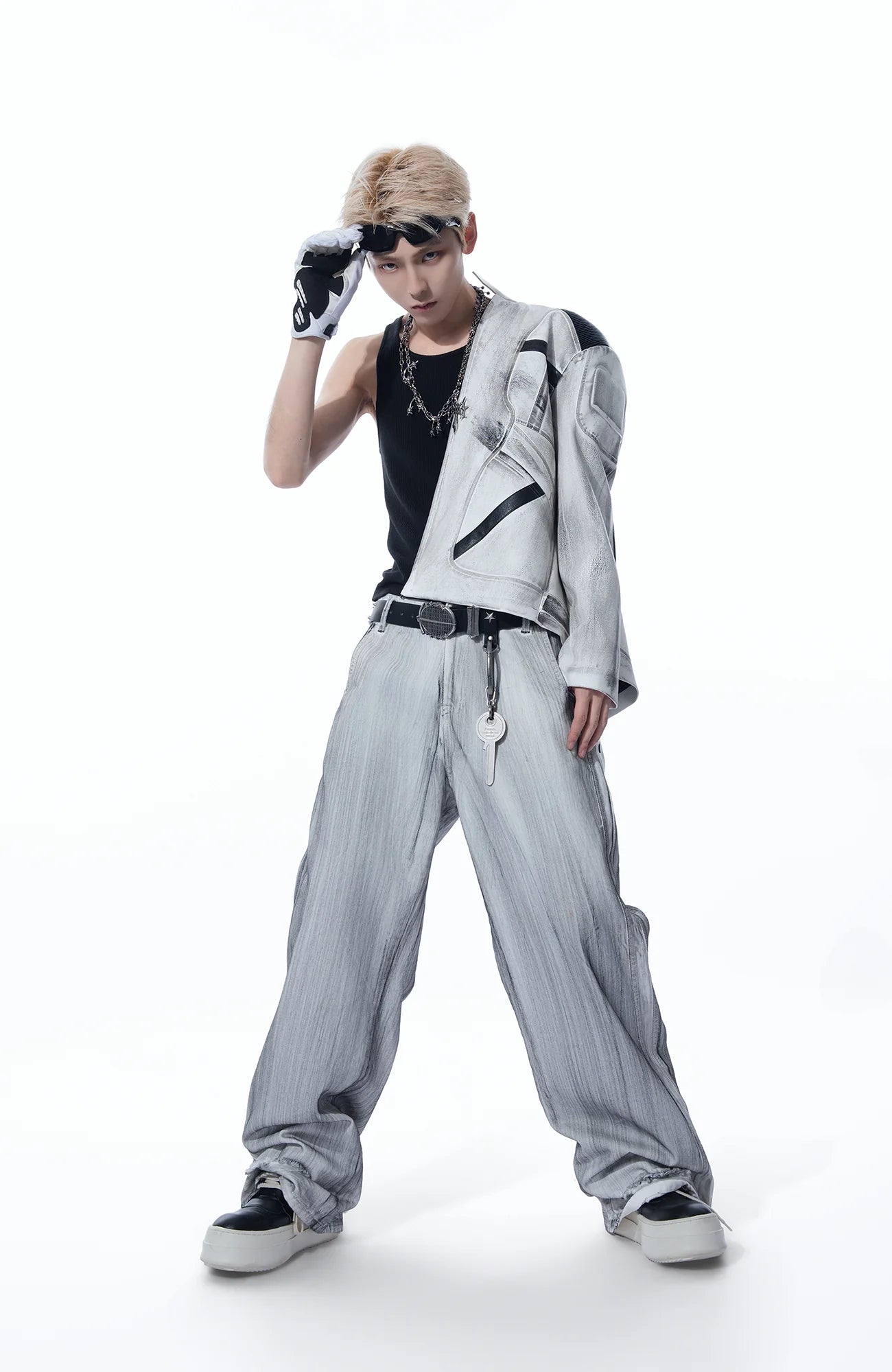 MOGONGSHE Dusty Washed Baggy Jeans