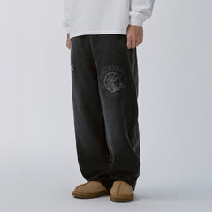 F2CE Washed Badge Graphic Drawstring Sweatpants