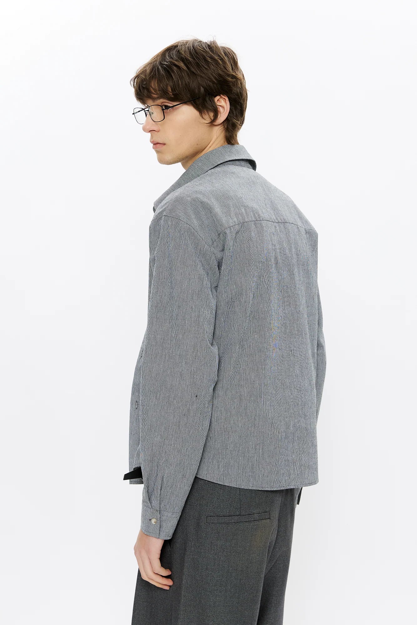 KREATE Linen Layered Check Shirt