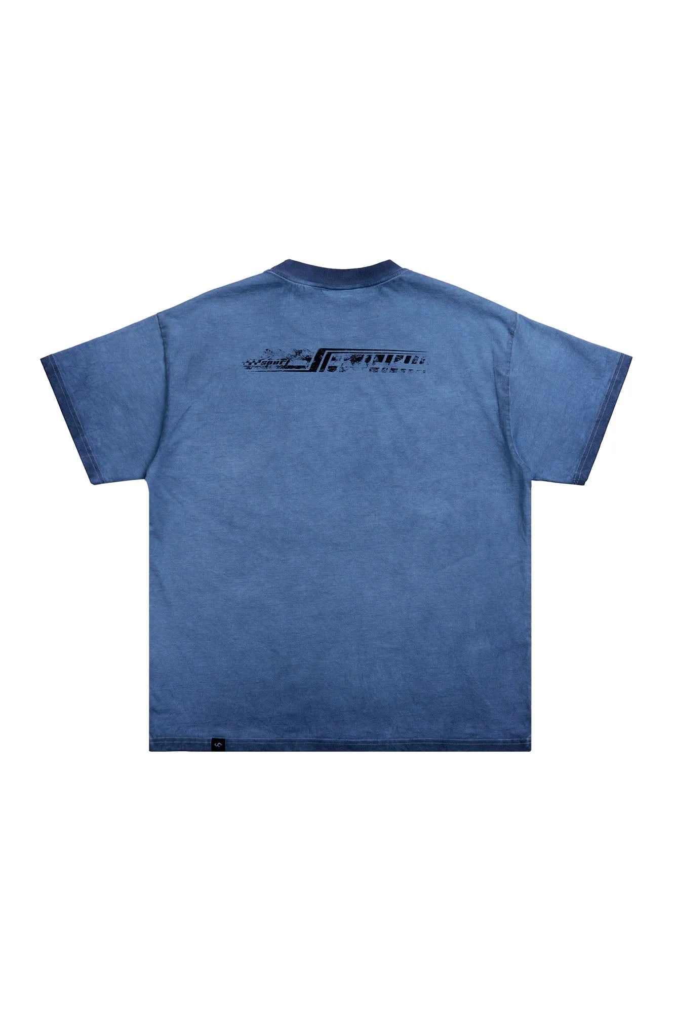 SAVAGEGROWTHWORLD Racer Graphic Faded Washed T-Shirt