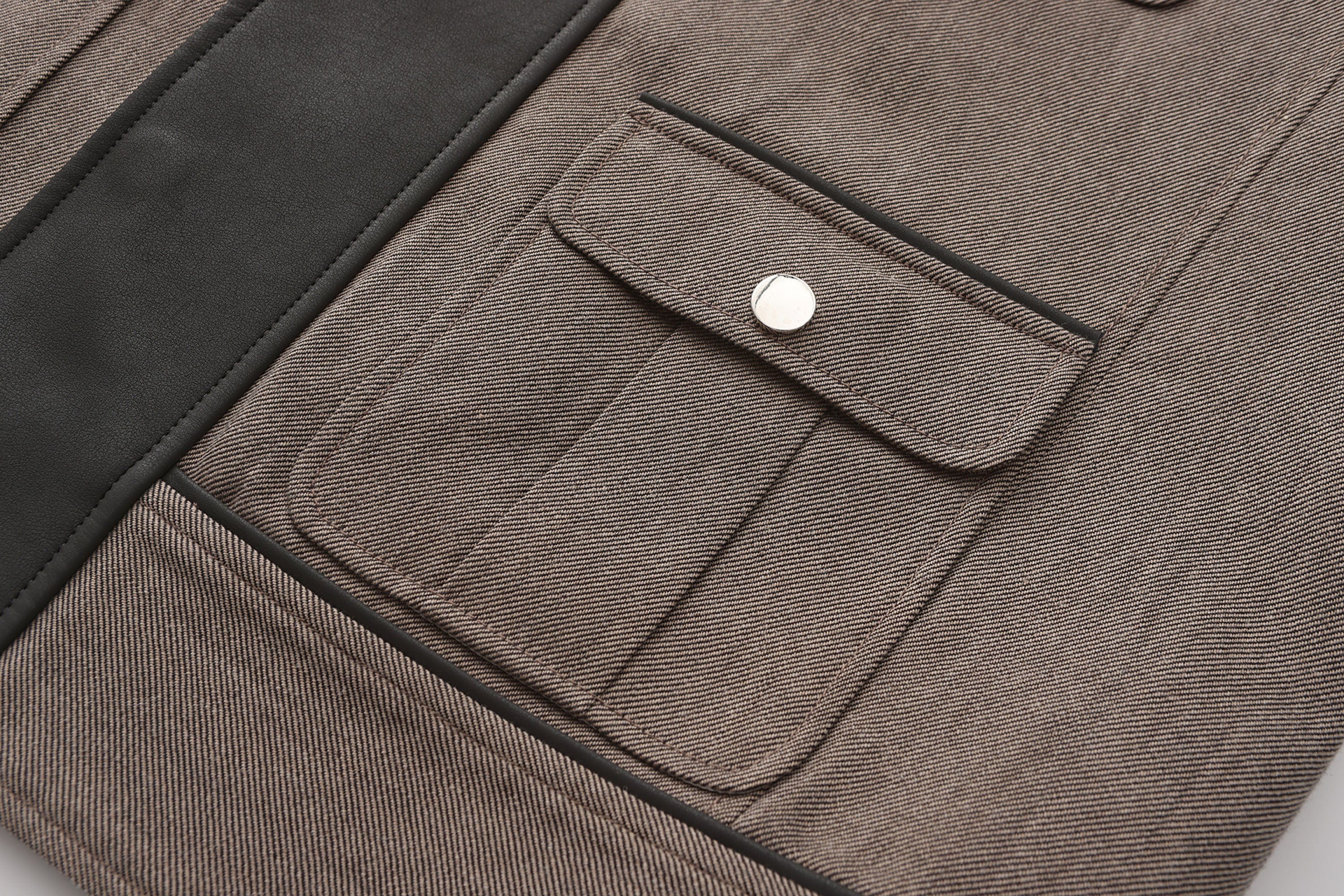 ORAL UTOPIA Multi-Pocket Drawstring Barn Jacket