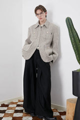 ASSEEN Wool-Blend Tweed Utility Jacket