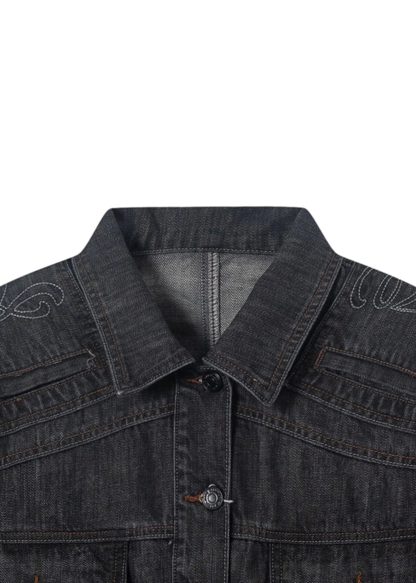 ARTIFICIAL WORLD Deconstructed Faded Denim Jacket
