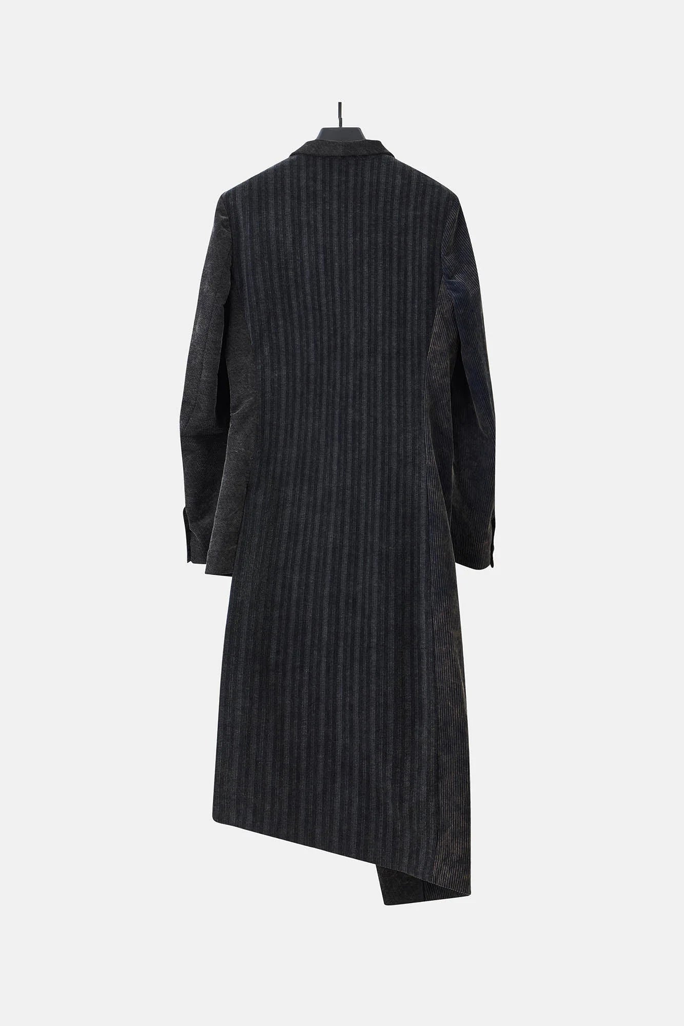 ILNya Nieternite Nifutur Distressed Corduroy Asymmetric Spliced Blazer