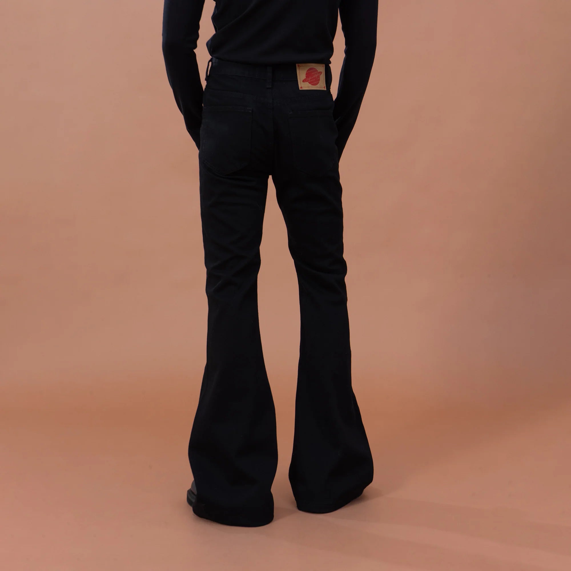 CLP Eyelet-Stud Stacked Hem Flared Jeans
