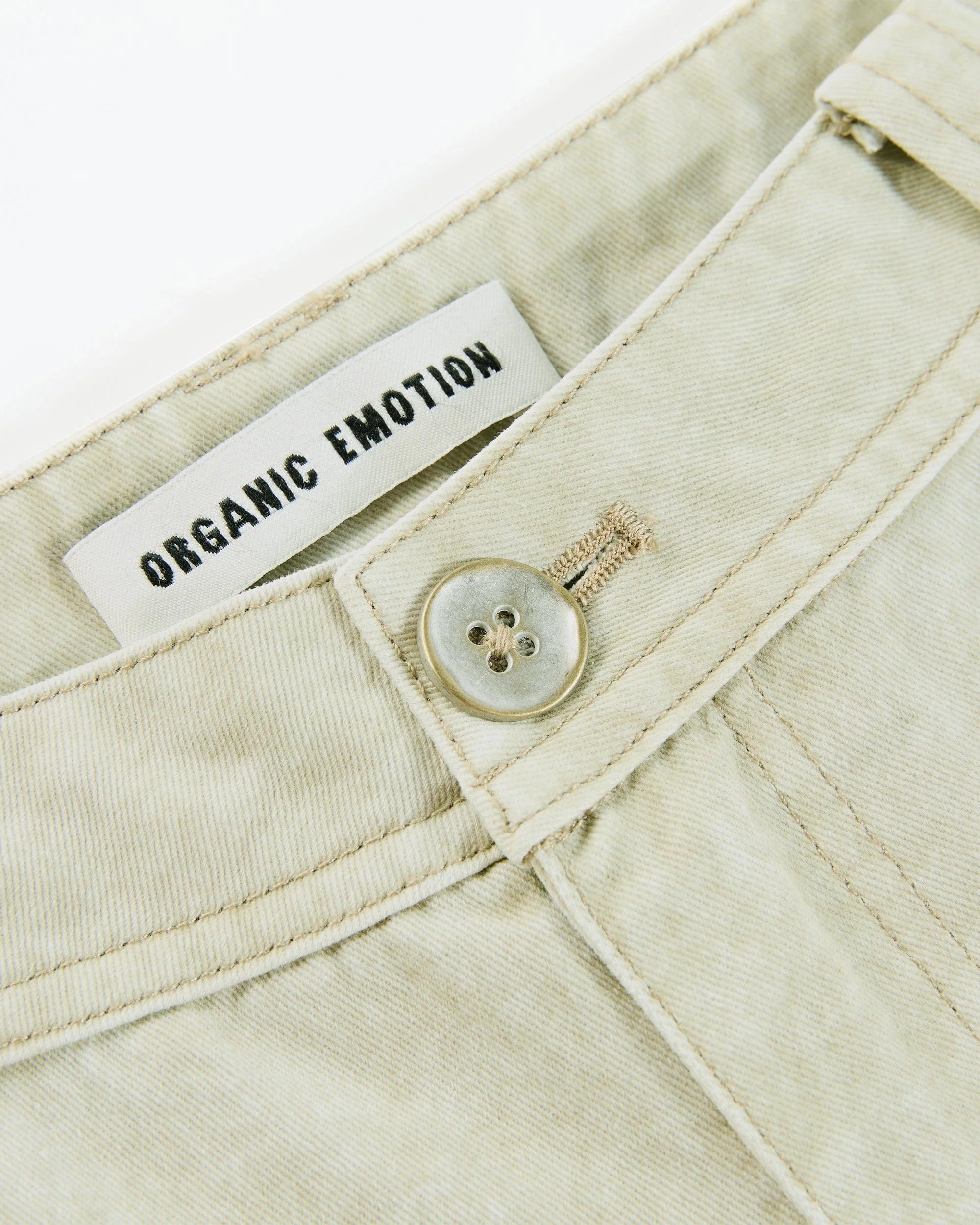 ORGANIC EMOTION Deconstructed Layered-pocket Button Pants