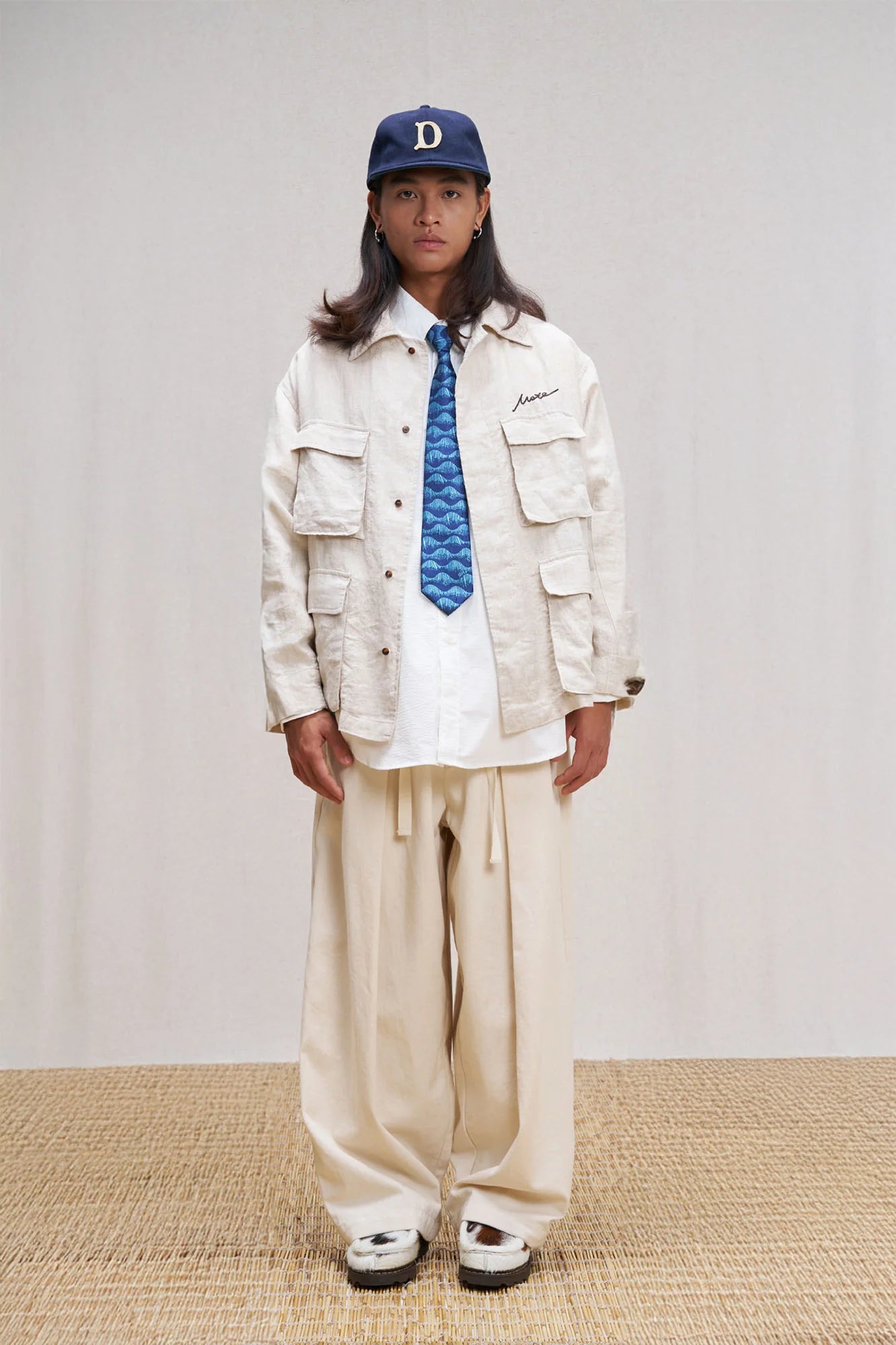 UNLIMITED MOTE Multi-Pocket Linen Shirt